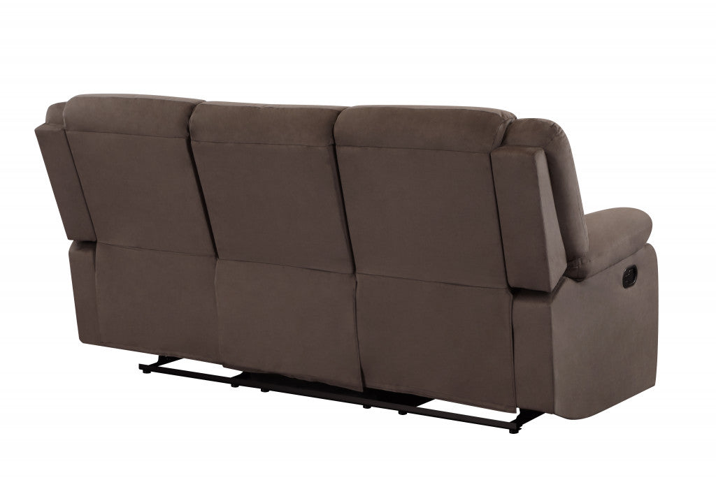 40" Contemporary Brown Fabric Sofa By Homeroots | Sofas | Modishstore - 3