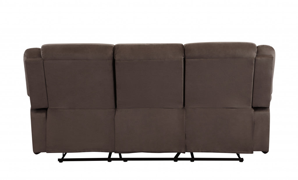 40" Contemporary Brown Fabric Sofa By Homeroots | Sofas | Modishstore - 4