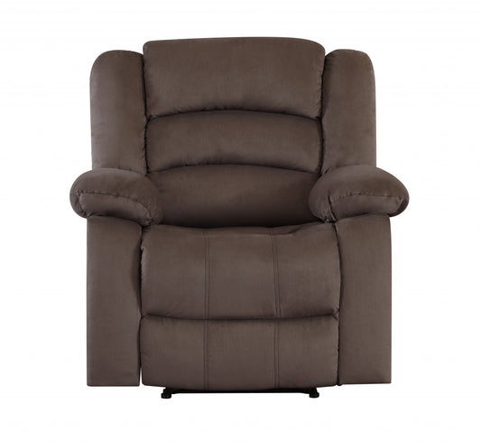 40" Contemporary Brown Fabric Chair By Homeroots | Chairs & Recliners | Modishstore