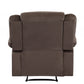 40" Contemporary Brown Fabric Chair By Homeroots | Recliners | Modishstore - 4