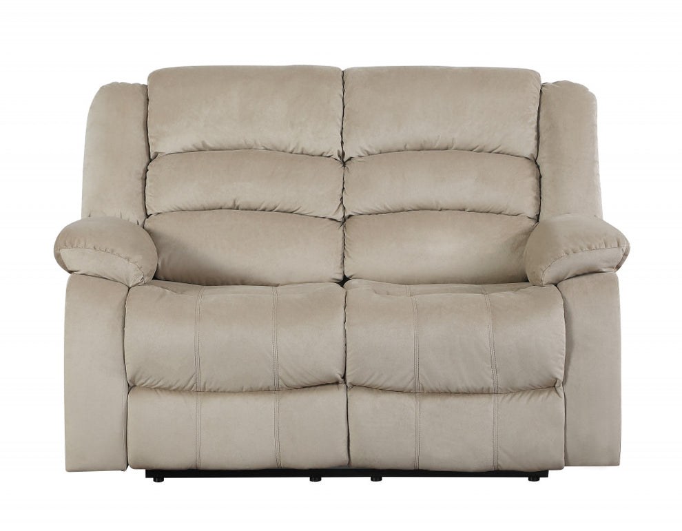 120" Contemporary Beige Fabric Sofa Set By Homeroots | Sofa Set | Modishstore - 4