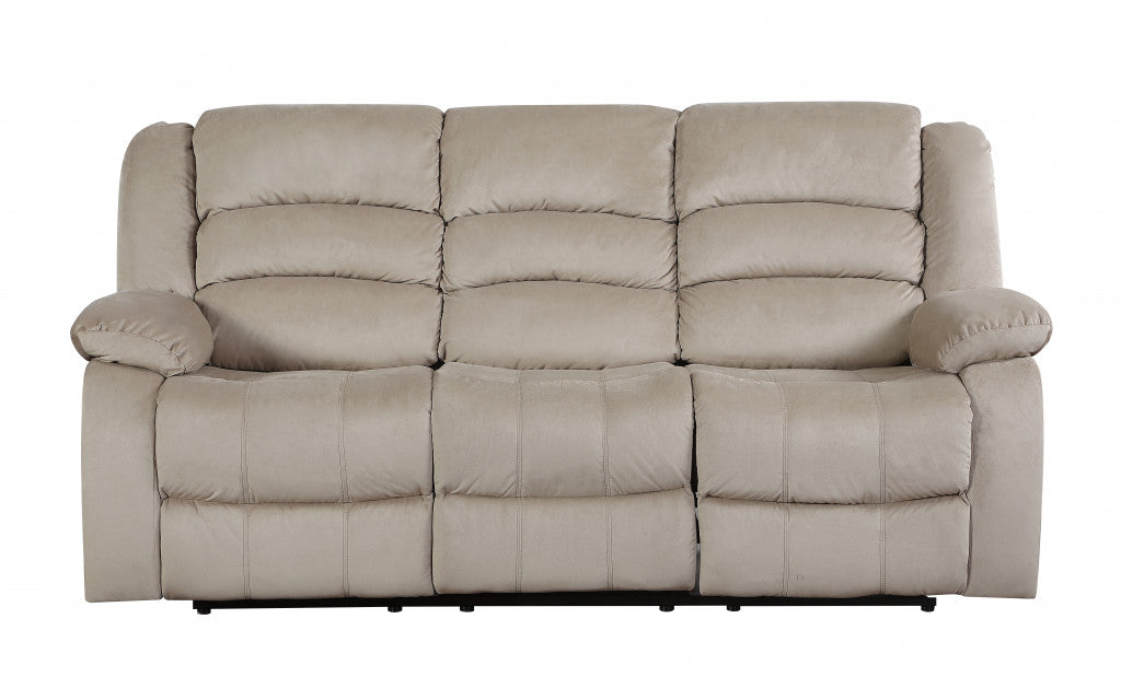 120" Contemporary Beige Fabric Sofa Set By Homeroots | Sofa Set | Modishstore - 5