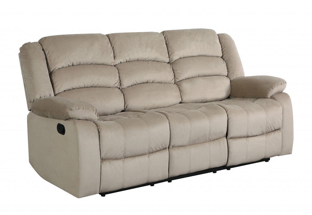 40" Contemporary Beige Fabric Sofa By Homeroots | Sofas | Modishstore - 2