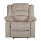 40" Contemporary Beige Fabric Chair By Homeroots | Recliners | Modishstore