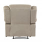 40" Contemporary Beige Fabric Chair By Homeroots | Recliners | Modishstore - 3
