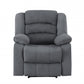 120" Contemporary Gray Fabric Sofa Set By Homeroots | Sofa Set | Modishstore - 3