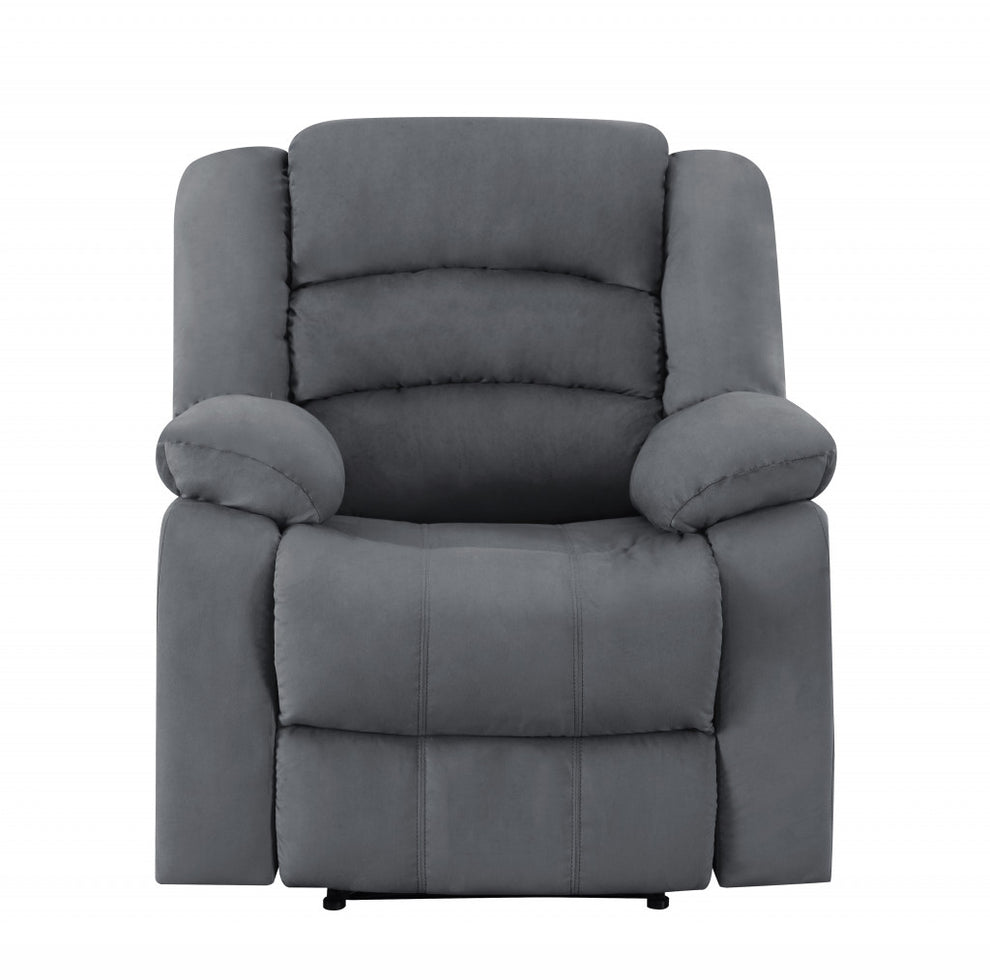 120" Contemporary Gray Fabric Sofa Set By Homeroots | Sofa Set | Modishstore - 3