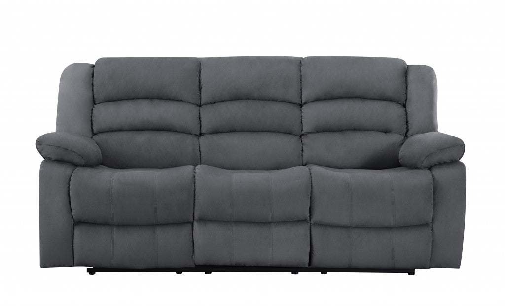 120" Contemporary Gray Fabric Sofa Set By Homeroots | Sofa Set | Modishstore - 5