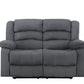40" Contemporary Grey Fabric Loveseat By Homeroots | Sofas | Modishstore