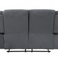 40" Contemporary Grey Fabric Loveseat By Homeroots | Sofas | Modishstore - 4