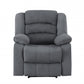 40" Contemporary Grey Fabric Chair By Homeroots | Recliners | Modishstore