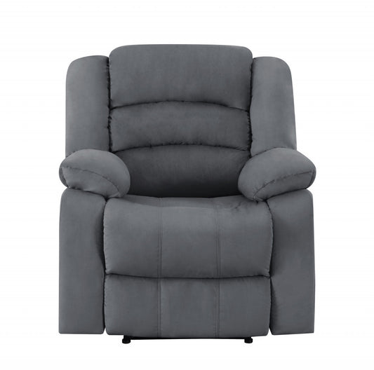 40" Contemporary Grey Fabric Chair By Homeroots | Chairs & Recliners | Modishstore