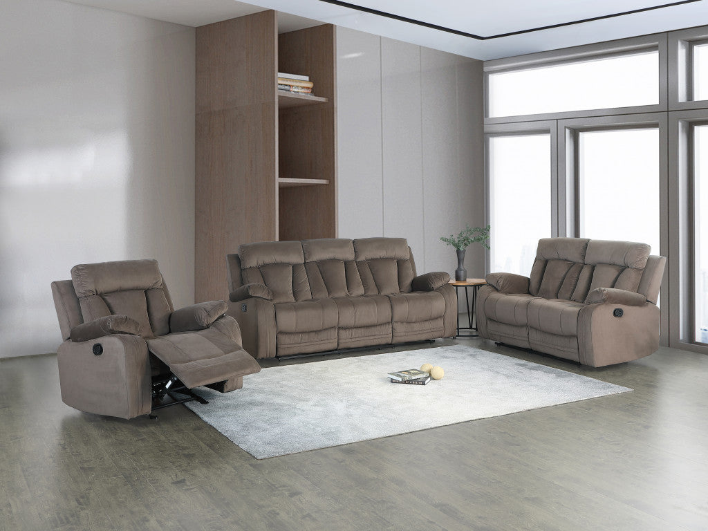 120" Modern Brow Fabric Sofa Set By Homeroots | Sofa Set | Modishstore - 2