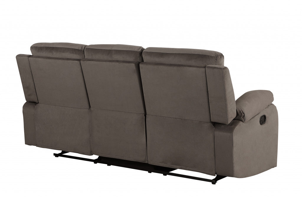 40" Modern Brown Fabric Sofa By Homeroots | Sofas | Modishstore - 3