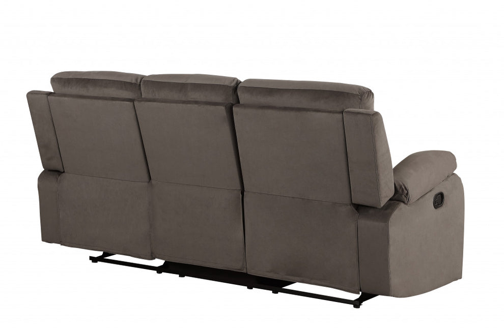 40" Modern Brown Fabric Sofa By Homeroots | Sofas | Modishstore - 3