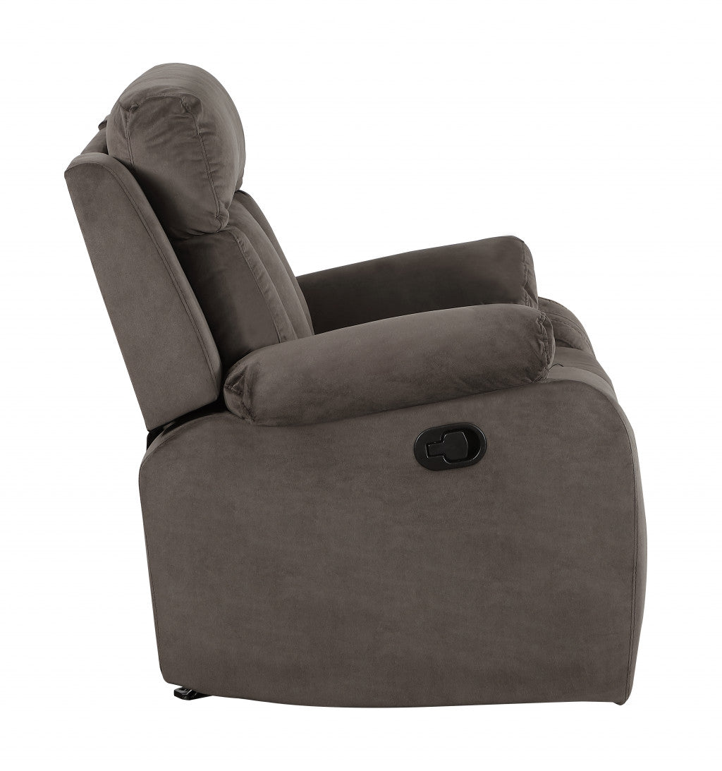 40" Modern Brown Fabric Sofa By Homeroots | Sofas | Modishstore - 5