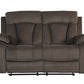 40" Modern Brown Fabric Loveseat By Homeroots | Recliners | Modishstore