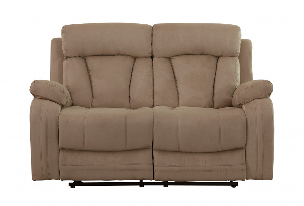 40" Modern Beige Fabric Loveseat By Homeroots | Sofas | Modishstore