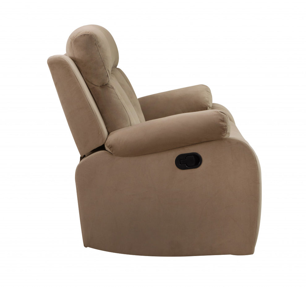 40" Modern Beige Fabric Loveseat By Homeroots | Sofas | Modishstore - 3