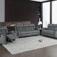 120" Modern Grey Fabric Sofa Set By Homeroots | Sofa Set | Modishstore - 2