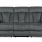 120" Modern Grey Fabric Sofa Set By Homeroots | Sofa Set | Modishstore - 5