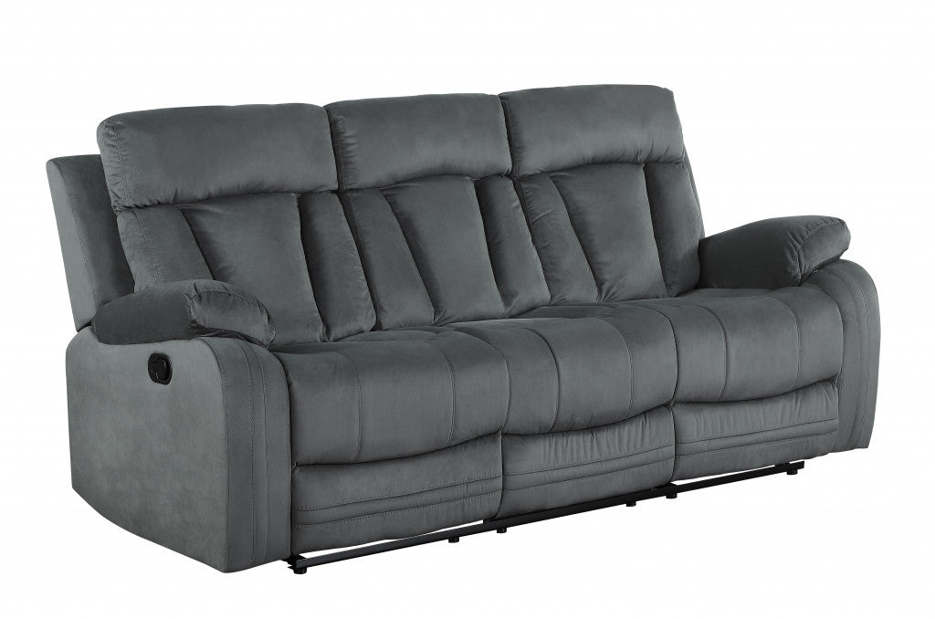 40" Modern Grey Fabric Sofa By Homeroots | Sofas | Modishstore - 2