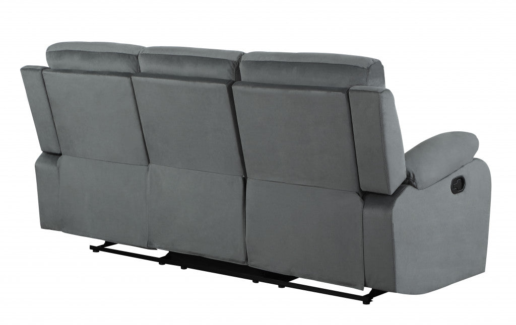 40" Modern Grey Fabric Sofa By Homeroots | Sofas | Modishstore - 3