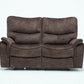 40" Elegant Dark Brown Fabric Loveseat By Homeroots | Loveseats | Modishstore