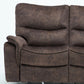 40" Elegant Dark Brown Fabric Loveseat By Homeroots | Loveseats | Modishstore - 4