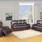 165" Stylish Brown Leather Couch Set By Homeroots | Sofa Set | Modishstore