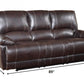 165" Stylish Brown Leather Couch Set By Homeroots | Sofa Set | Modishstore - 2