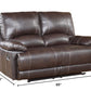 165" Stylish Brown Leather Couch Set By Homeroots | Sofa Set | Modishstore - 4