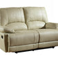 41" Stylish Beige Leather Loveseat By Homeroots | Loveseats | Modishstore