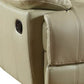41" Stylish Beige Leather Loveseat By Homeroots | Loveseats | Modishstore - 3
