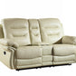 44" Comfortable Beige Leather Console Loveseat By Homeroots | Loveseats | Modishstore