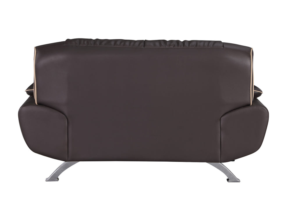 110" Sleek Brown Sofa Set By Homeroots | Sofa Set | Modishstore - 8