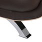 47" Brown and Silver Leather Match Arm Chair By Homeroots | Armchairs | Modishstore - 7