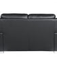 37" Chic Black Leather Loveseat By Homeroots | Loveseats | Modishstore - 2