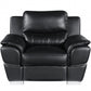 37" Black Chic Leather Recliner Chair By Homeroots | Recliners | Modishstore
