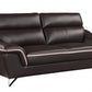 36" Charming Brown Leather Sofa By Homeroots | Sofas | Modishstore - 2