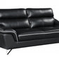 36" Charming Black Leather Sofa By Homeroots | Sofas | Modishstore - 2