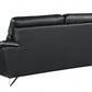36" Charming Black Leather Sofa By Homeroots | Sofas | Modishstore - 4