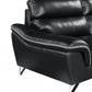 36" Charming Black Leather Sofa By Homeroots | Sofas | Modishstore - 6