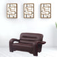 36" Glamorous Brown Leather Loveseat By Homeroots | Loveseats | Modishstore - 2