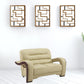 36" Glamorous Beige Leather Loveseat By Homeroots | Loveseats | Modishstore - 2