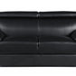 114" Captivating Black Leather Sofa Set By Homeroots | Sofa Set | Modishstore - 4
