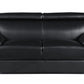 Captivating Black Leather Loveseat By Homeroots | Loveseats | Modishstore