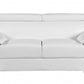 114" Captivating White Leather Sofa Set By Homeroots | Sofa Set | Modishstore - 4