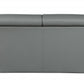 86" Captivating Grey Leather Sofa By Homeroots | Sofa Set | Modishstore - 3