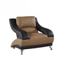 38" Two Tone Dazzling Leather Chair By Homeroots